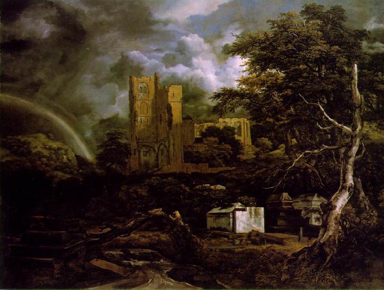 Jacob van Ruisdael Jewish Cemetery oil painting image
